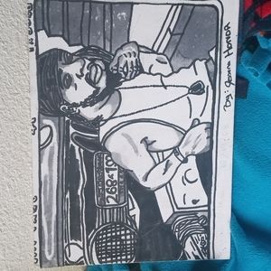 Practice drawing of LYFE Jennings